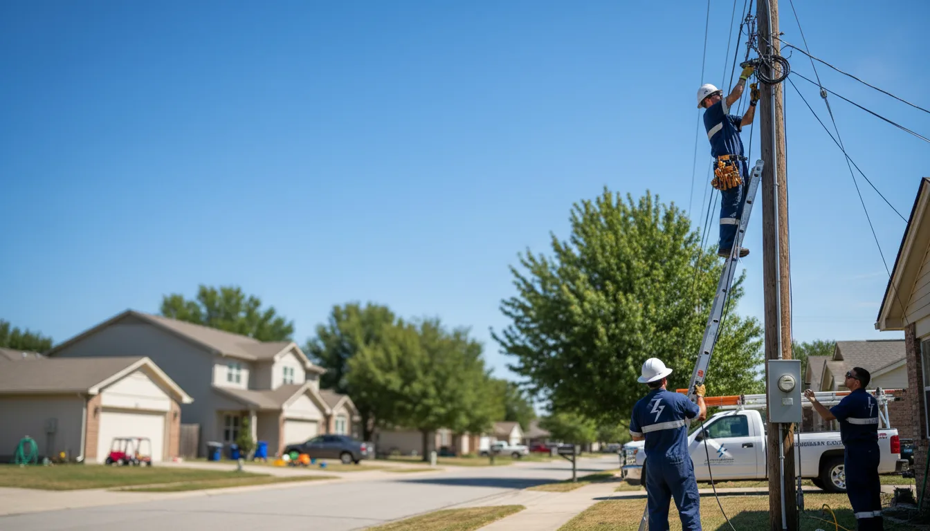 Residential electrician providing installation services in Coram, NY